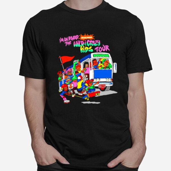 Nickelodeon Im On Board The Wild Crazy Kids Tour T-Shirt