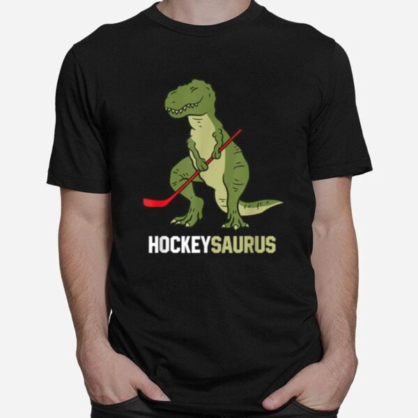 Niedlicher Dinosaurier Eishockey Dinosaurier Hockeysaurus T-Shirt