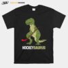 Niedlicher Dinosaurier Eishockey Dinosaurier Hockeysaurus T-Shirt