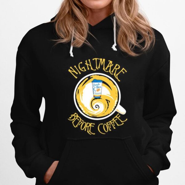 Nightmare Before Coffee Hug Dutch Bros Halloween Hoodie