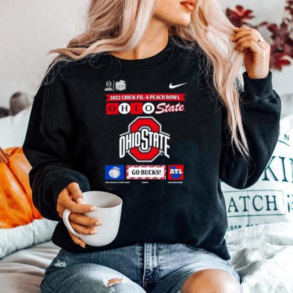 Nike 2022 23 College Football Playoff Peach Bowl Bound Ohio State Buckeyes Copy Sweater