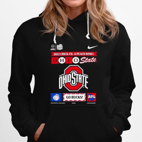 Nike 2022 23 College Football Playoff Peach Bowl Bound Ohio State Buckeyes Hoodie