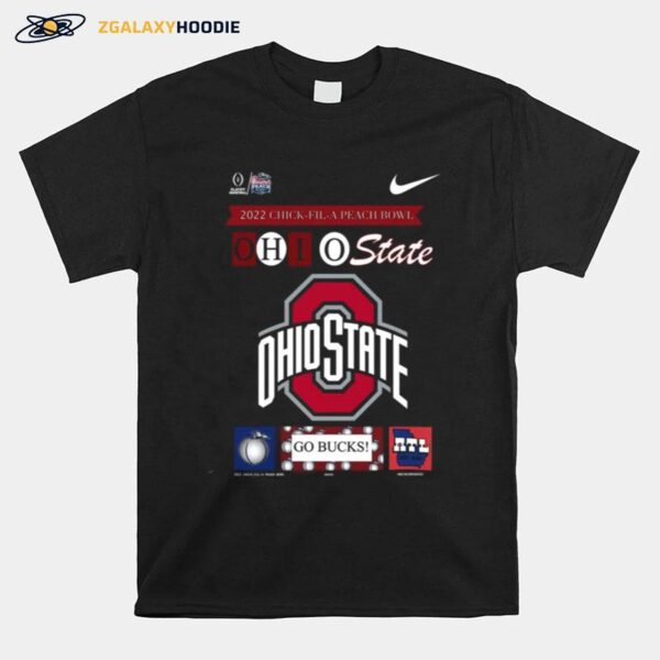 Nike 2022 Chick Fil A Peach Bowl Ohio State Go Bucks T-Shirt