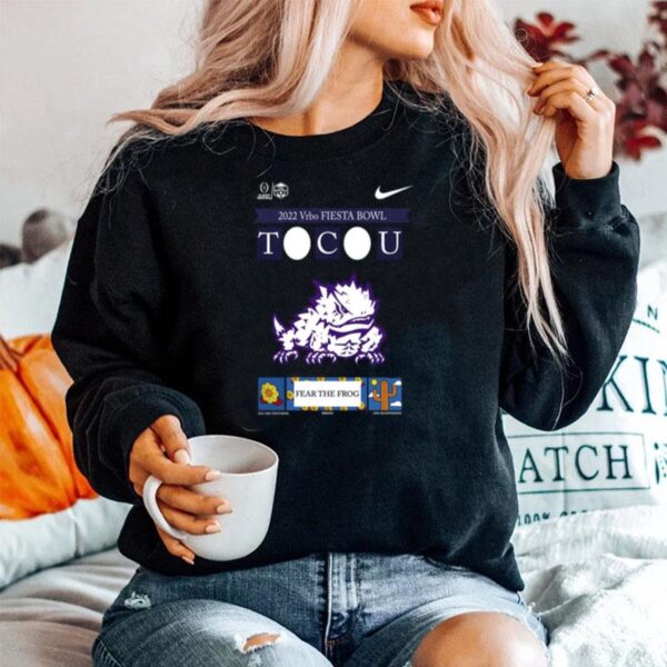 Nike 2022 Vrbo Fiesta Bowl Tcu Fear The Frog Sweater