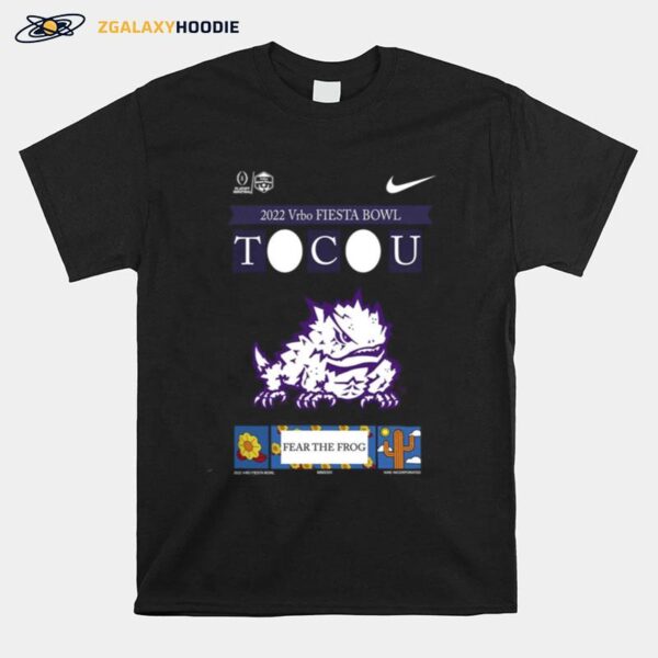 Nike 2022 Vrbo Fiesta Bowl Tcu Fear The Frog T-Shirt