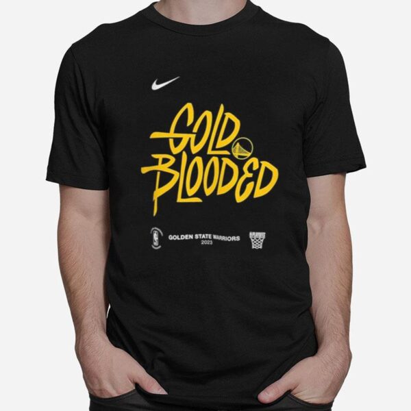 Nike Golden State Warriors Gold Blooded 2023 Nba Playoff T-Shirt