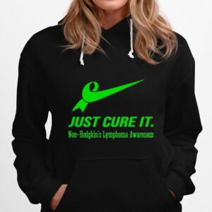 Nike Logo X Just Cure It Non Hodgkins Lymphoma Awareness Hoodie