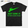 Nike Logo X Just Cure It Non Hodgkins Lymphoma Awareness T-Shirt