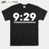 Nine Minutes 29 Seconds Social Justice Tribute Silenceisviolence T-Shirt