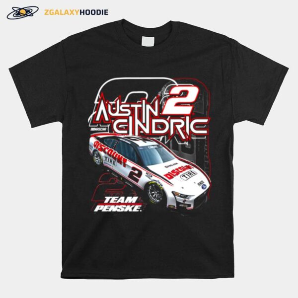 No 2 Austin Cindric Team Penske Car T-Shirt