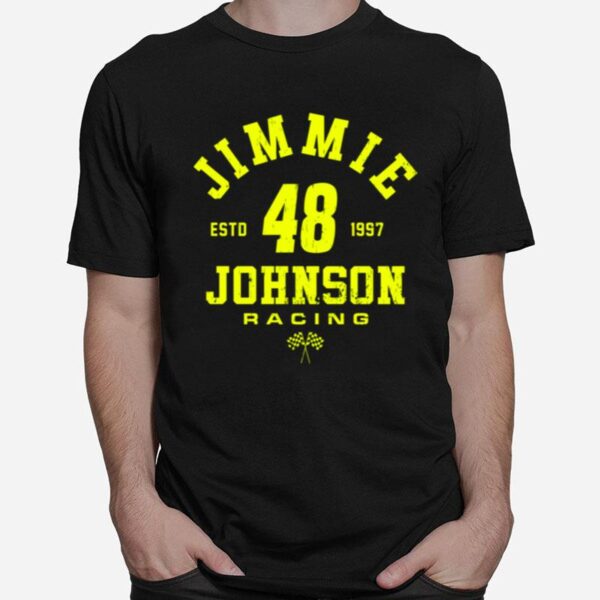 No 48 Jimmie Johnson 48 Estd 1997 Racing T-Shirt