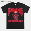 No 91 Nba Basketball Player Dennis Rodman Retro Vintage T-Shirt