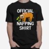 Official Napping Sloth Pyjamas T-Shirt