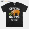 Official Napping Sloth Pyjamas T-Shirt