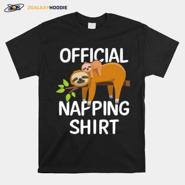 Official Napping Sloth Pyjamas T-Shirt