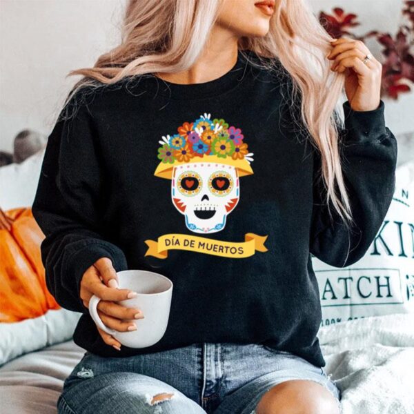 Official Sugar Skull Day Of Dead Dia De Muertos Sweater