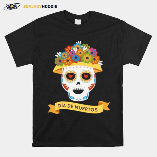 Official Sugar Skull Day Of Dead Dia De Muertos T-Shirt