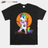 Official Unicorn Zombie Happy Halloween T-Shirt