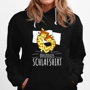 Offizielles Schlafshirt Giraffe Schlafen Hoodie