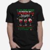 Oh The Virus Outside Is Frightful But The Wine Is So Delightful Christmas T-Shirt