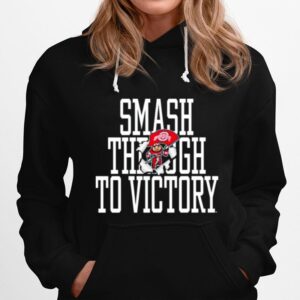 Ohio State Buckeyes Smash Through To Victory Hoodie