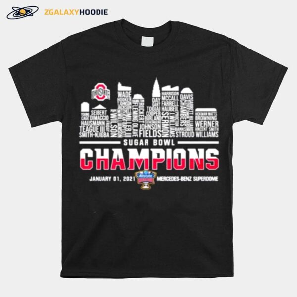 Ohio State Buckeyes Sugar Bowl Champion Mercedes Benz Superdome T-Shirt