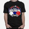 Ohio State Buckeyes Vs Georgia Bulldogs 2022 Chick Fil Peach Bowl Dueling Helmets Copy T-Shirt