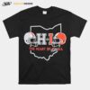 Ohio The Heart Of Football Helmets T-Shirt