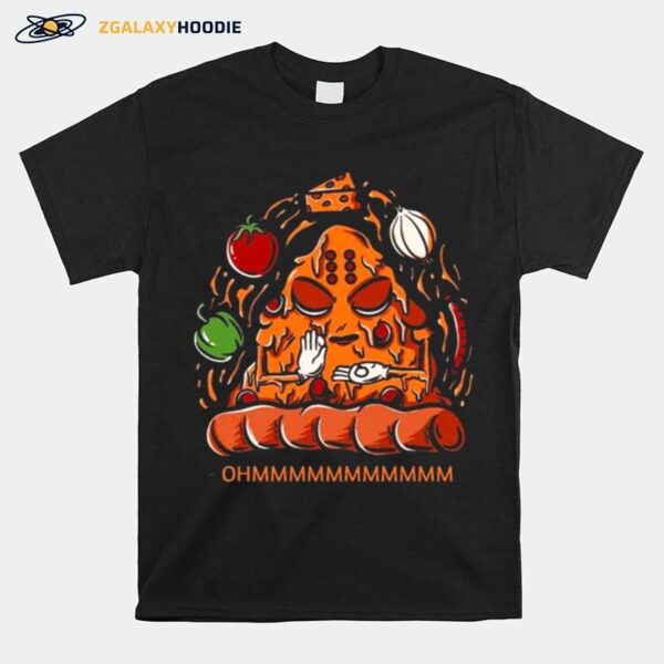 Ohm Meditation Pizza T-Shirt