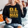 Oil Splatters You Mean Man Glitters Mechanics Sweater