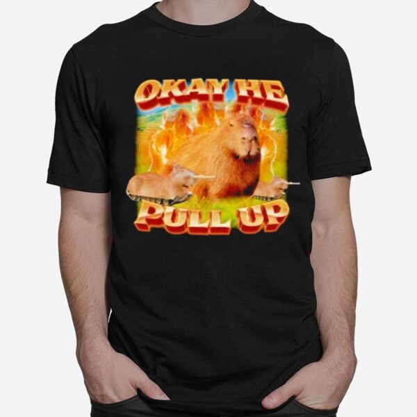 Okay He Pull Up Capybara T-Shirt