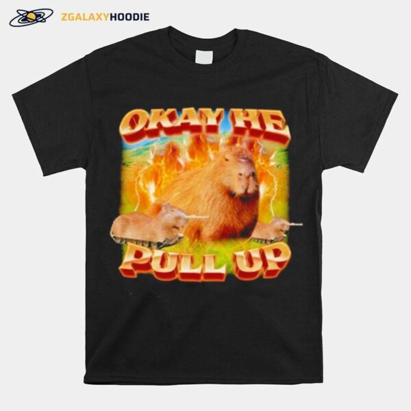 Okay He Pull Up Capybara T-Shirt