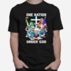 Philadelphia Eagles One Nation Under God Signatures T-Shirt