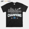 Philadelphia Eagles Player Names Skyline Nfc East Division Champions 2022 T-Shirt