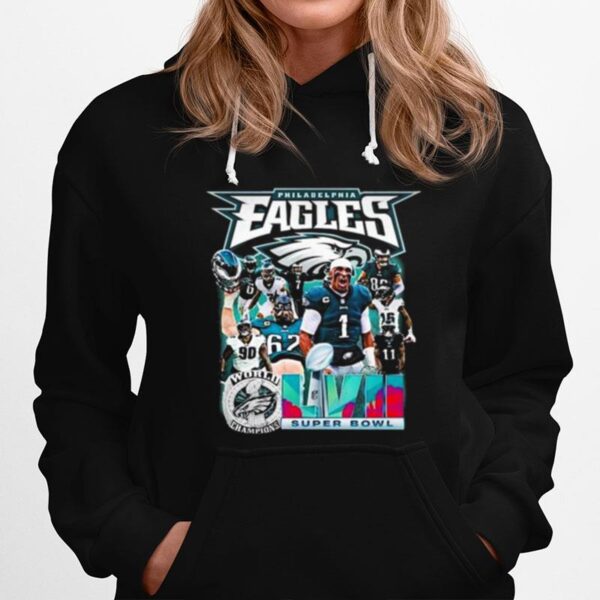 Philadelphia Eagles Super Bowl Lvii 2023 Team Champions Hoodie