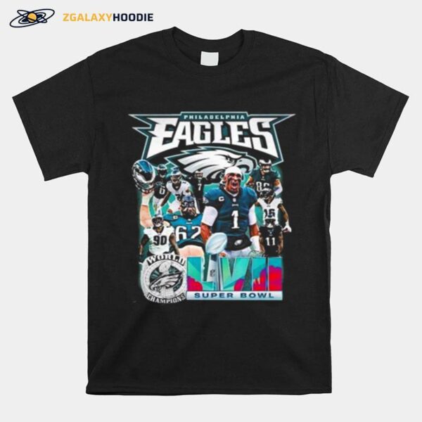 Philadelphia Eagles Super Bowl Lvii 2023 Team Champions T-Shirt