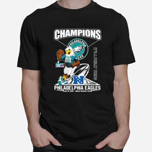 Philadelphia Eagles Swoop Super Bowl Lvi Champions Its A Philly Thing T-Shirt