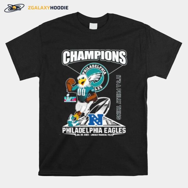 Philadelphia Eagles Swoop Super Bowl Lvi Champions Its A Philly Thing T-Shirt