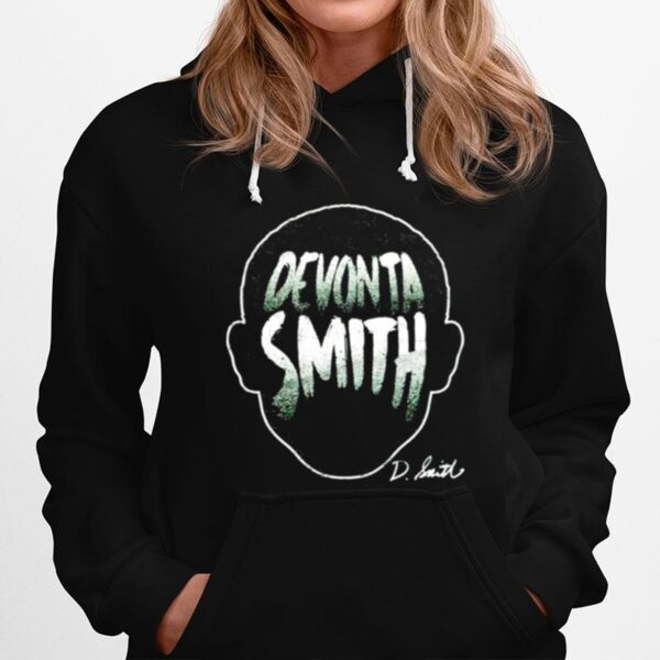 Philadelphia Football Devonta Smith Player Silhouette Signature Hoodie