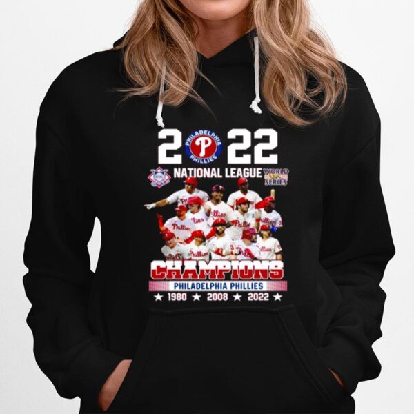 Philadelphia Phillies 2022 National League And World Series Champions Hoodie