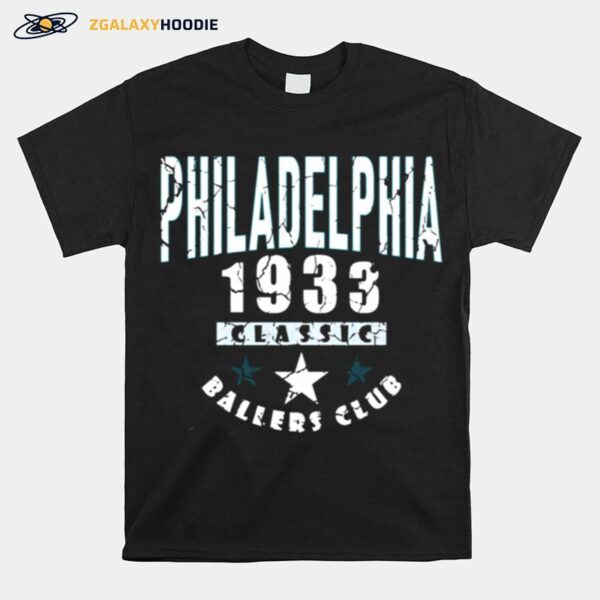 Philadelphia Pro Football 1933 Ballers Clubs T-Shirt