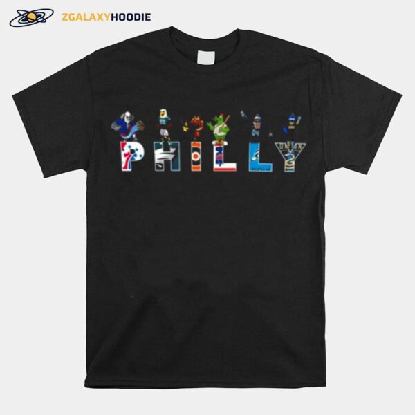 Philadelphia Teams Sports Mascot 2022 T-Shirt