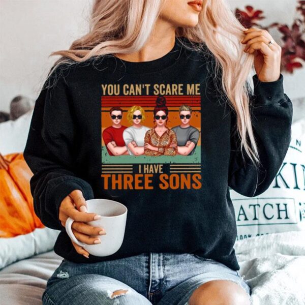 Philip William Mommy Jack You Cant Scare Me I Have Three Sons Vintage Sweater