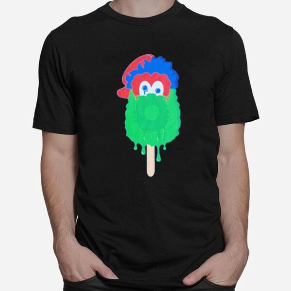 Phillie Phanatic Popsicle Mascot Philadelphia Phillies T-Shirt