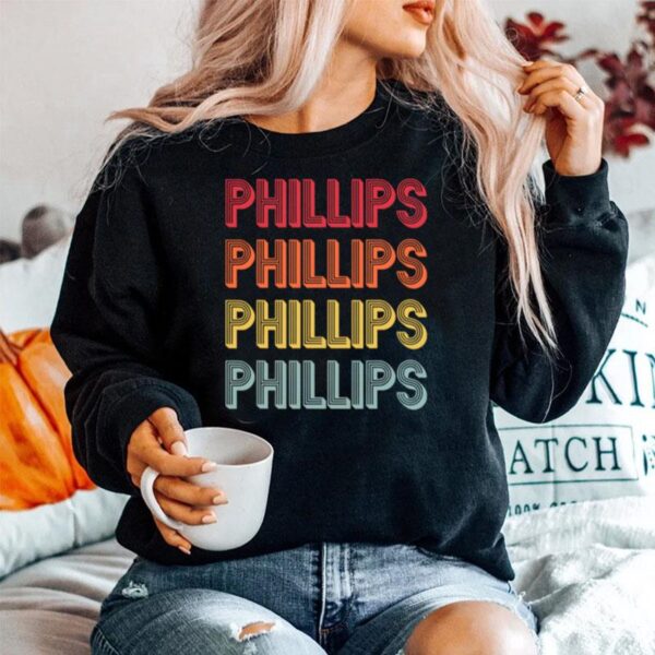 Phillips Surname Vintage Birthday Reunion Sweater