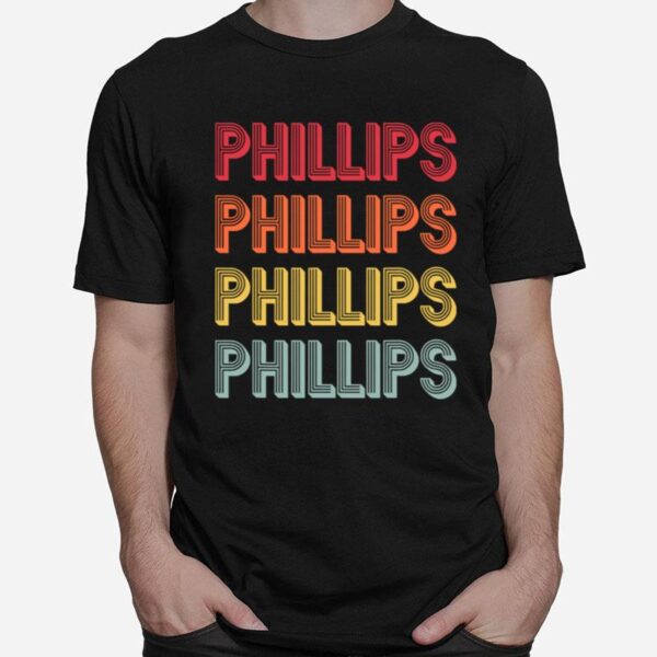 Phillips Surname Vintage Birthday Reunion T-Shirt