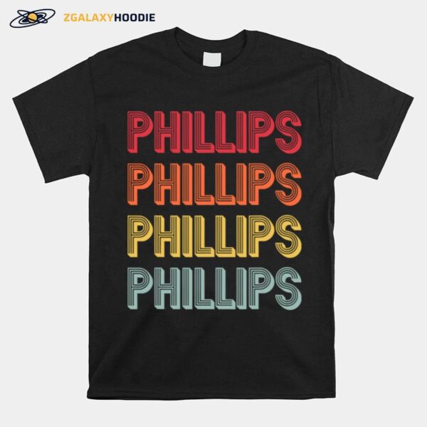 Phillips Surname Vintage Birthday Reunion T-Shirt
