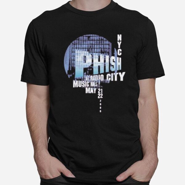 Phish Radio City 2000 May 21Th And 22Th Music Hall T-Shirt