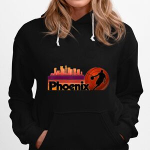 Phoenix Az Cityscape Hot Retro Sun Hoodie