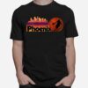 Phoenix Az Cityscape Sun Basketball Fans T-Shirt